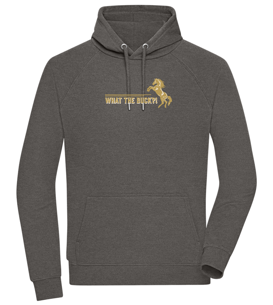 What The Buck Design - Comfort unisex hoodie_CHARCOAL CHIN_front