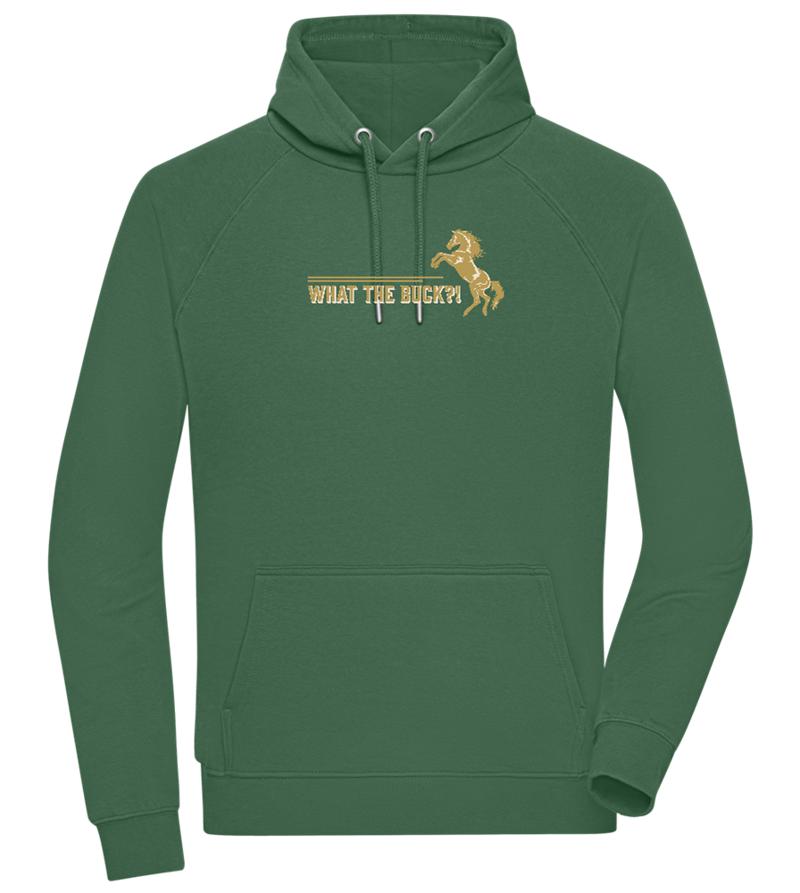 What The Buck Design - Comfort unisex hoodie_GREEN BOTTLE_front