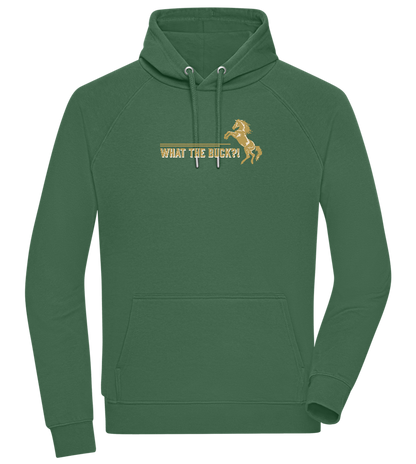 What The Buck Design - Comfort unisex hoodie_GREEN BOTTLE_front