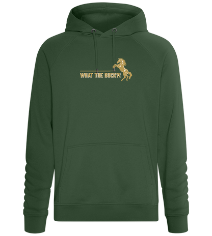 What The Buck Design - Comfort unisex hoodie_GREEN BOTTLE_front