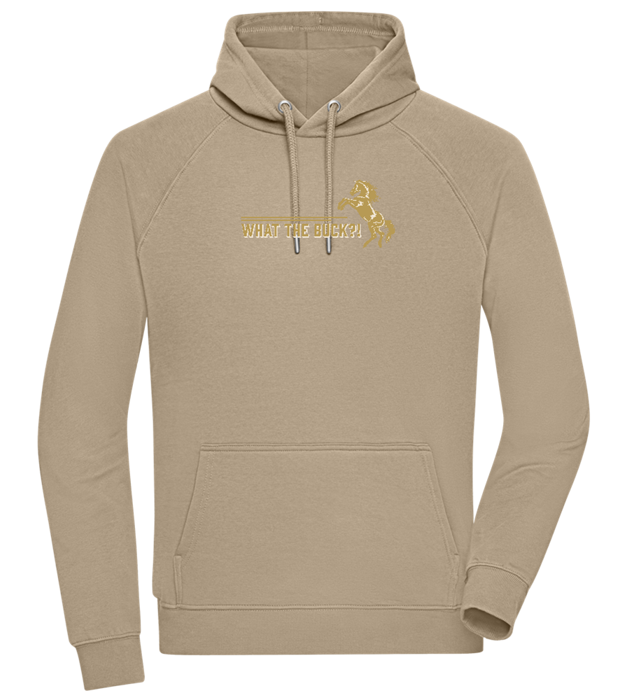 What The Buck Design - Comfort unisex hoodie_KHAKI_front