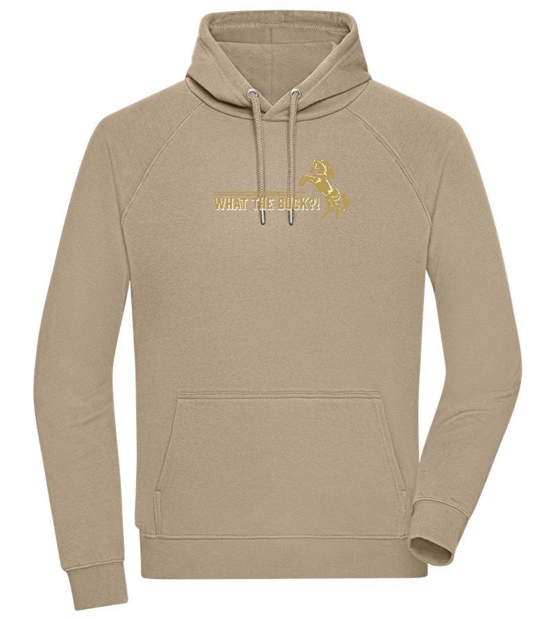 What The Buck Design - Comfort unisex hoodie_KHAKI_front