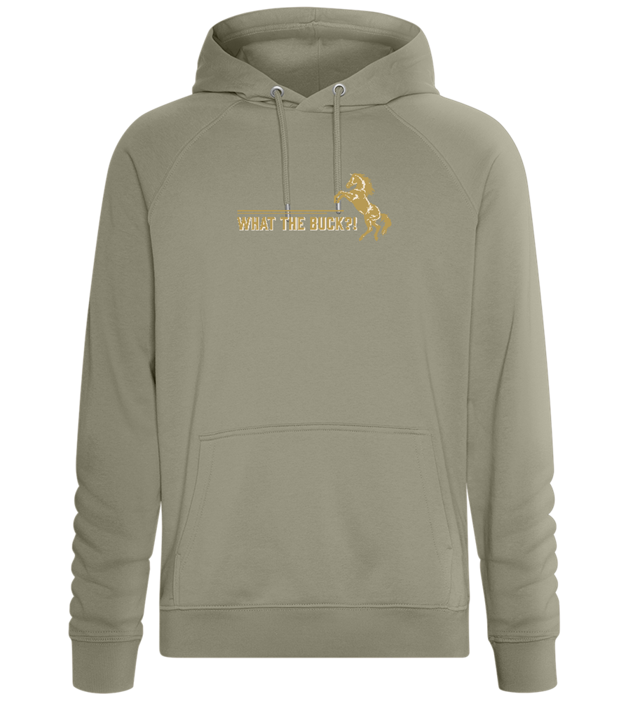 What The Buck Design - Comfort unisex hoodie_KHAKI_front