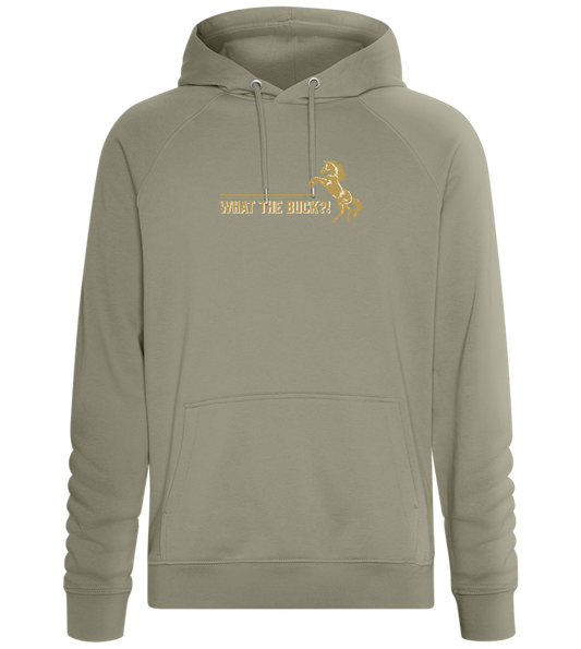 What The Buck Design - Comfort unisex hoodie_KHAKI_front