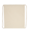Basic cotton drawstring bag_BEIGE_front