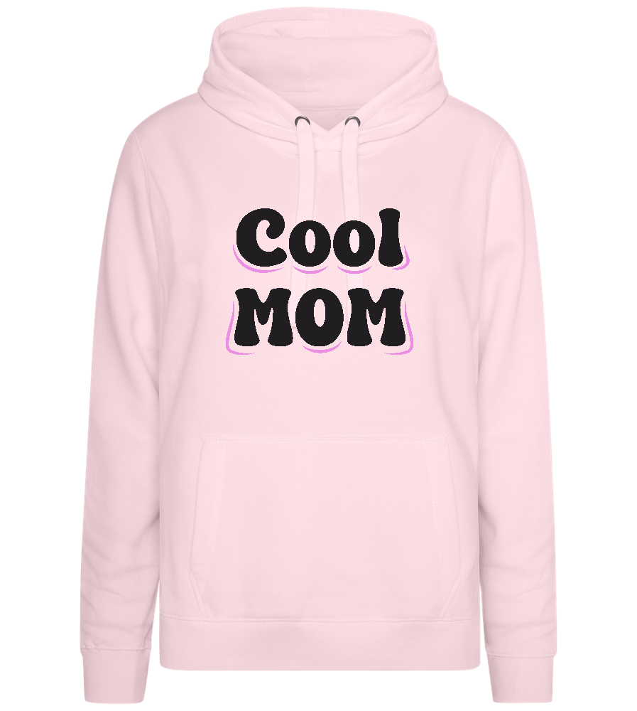 Cool Mom Text Design - Premium women's hoodie_LIGHT PEACH ROSE_front