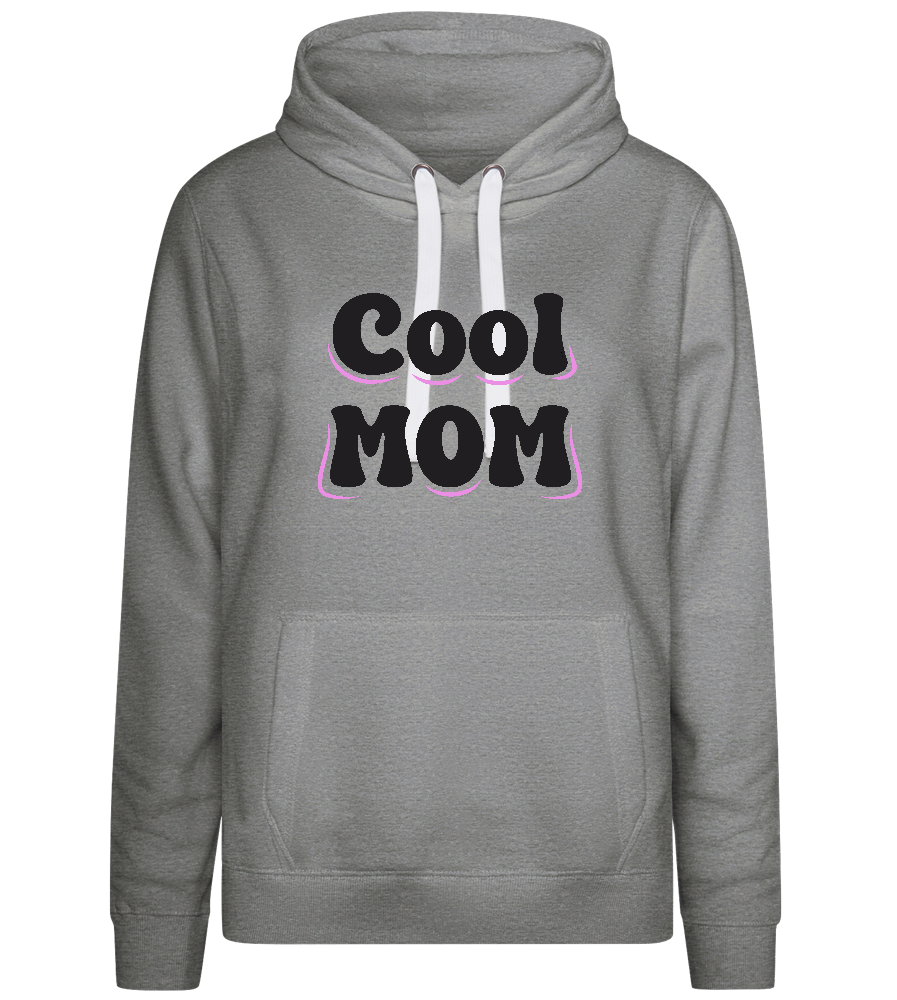 Cool Mom Text Design - Premium women's hoodie_ORION GREY II_front