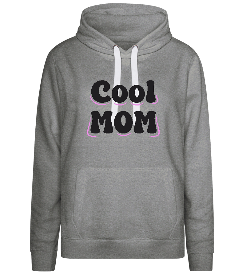 Cool Mom Text Design - Premium women's hoodie_ORION GREY II_front