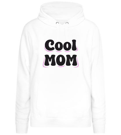 Cool Mom Text Design - Premium women's hoodie_WHITE_front