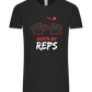 Death By Reps Barbell Design - Comfort Unisex T-Shirt_DEEP BLACK_front