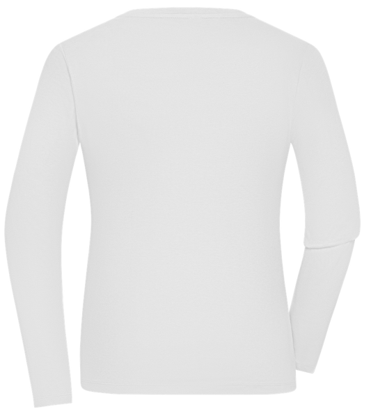 Cause For Weight Gain Design - Comfort women's long sleeve t-shirt_WHITE_back