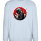 Red Samurai Design - Comfort Essential Unisex Sweater_CREAMY BLUE_front