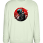 Red Samurai Design - Comfort Essential Unisex Sweater_CREAMY GREEN_front