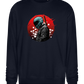 Red Samurai Design - Comfort Essential Unisex Sweater_FRENCH NAVY_front