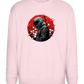 Red Samurai Design - Comfort Essential Unisex Sweater_LIGHT PEACH ROSE_front