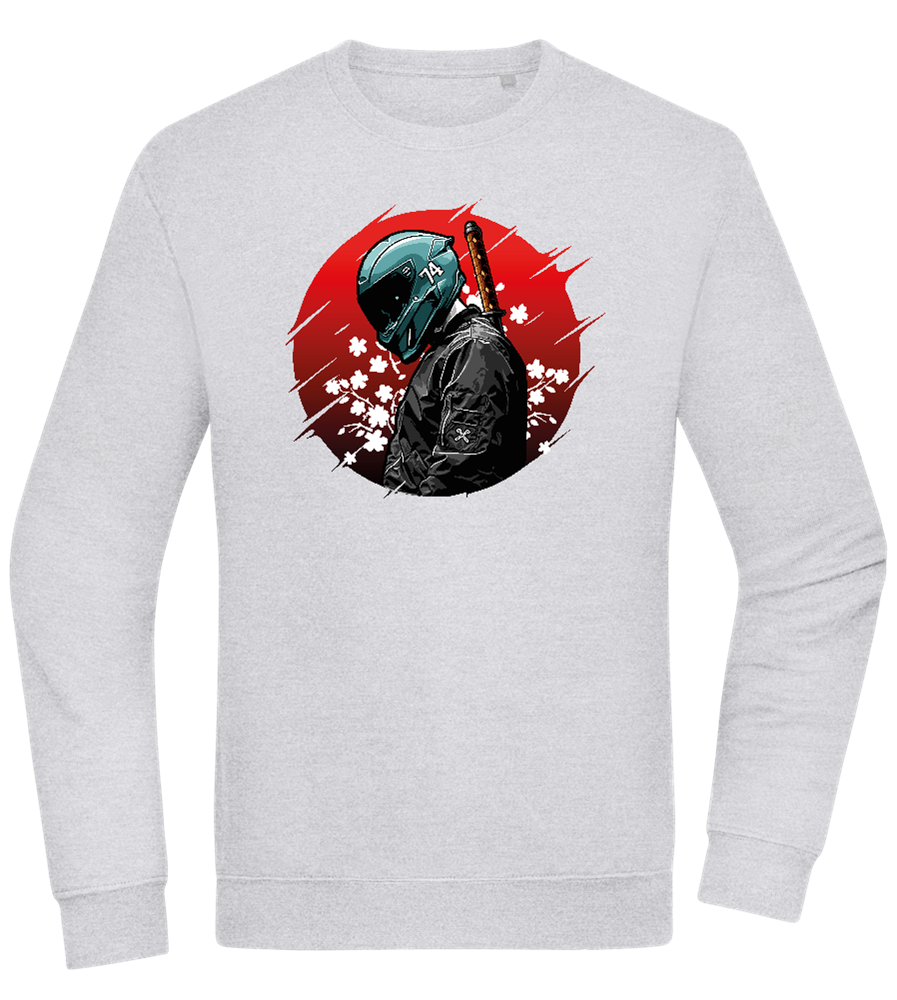 Red Samurai Design - Comfort Essential Unisex Sweater_ORION GREY II_front