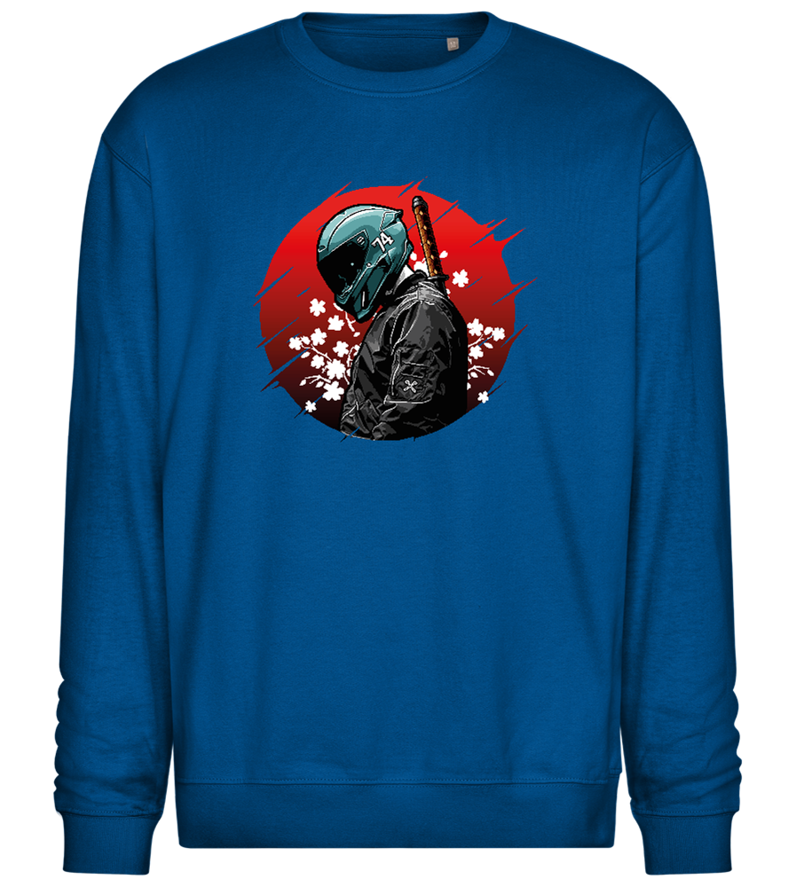 Red Samurai Design - Comfort Essential Unisex Sweater_ROYAL_front