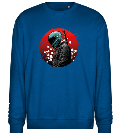 Red Samurai Design - Comfort Essential Unisex Sweater_ROYAL_front