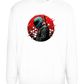 Red Samurai Design - Comfort Essential Unisex Sweater_WHITE_front