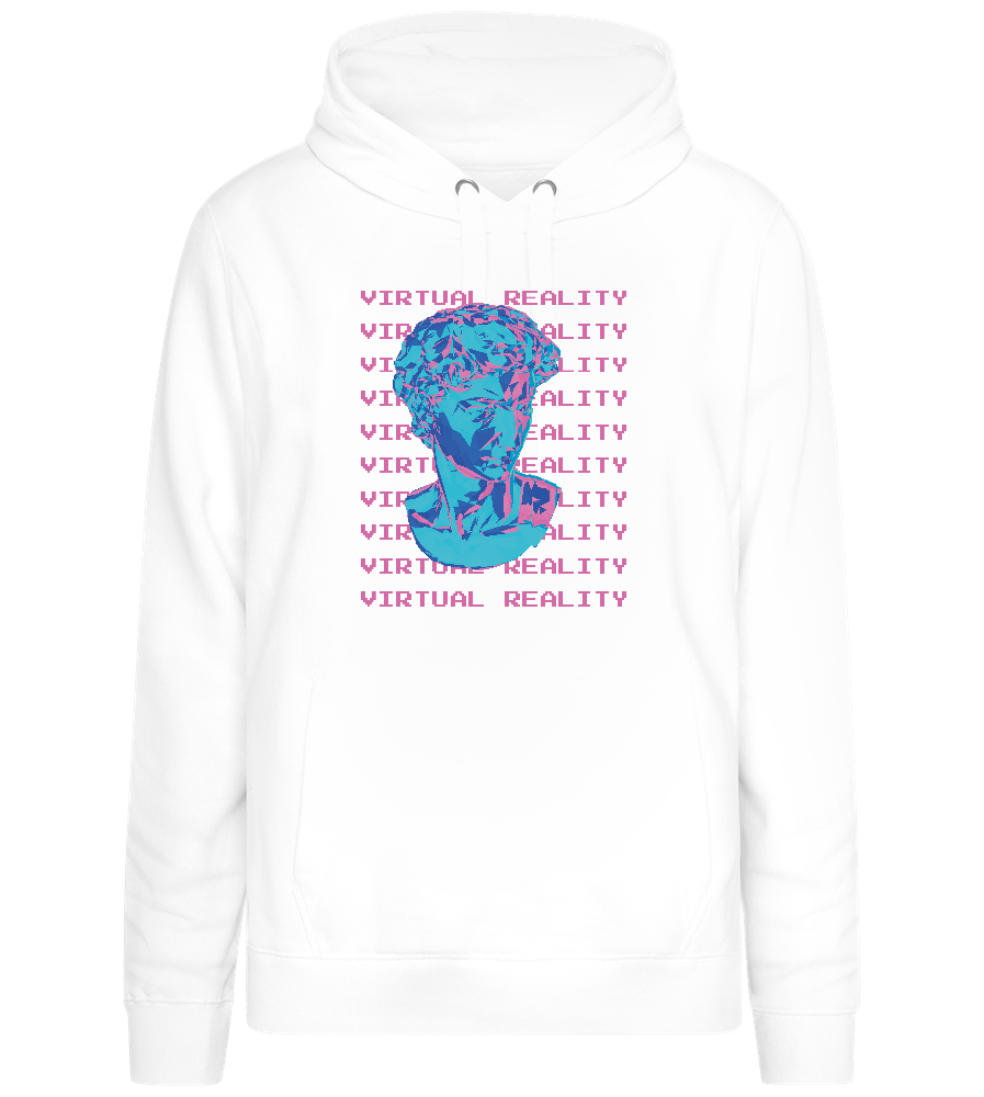 Virtual Reality Sculpture Design - Premium women's hoodie_WHITE_front