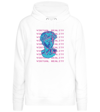 Virtual Reality Sculpture Design - Premium women's hoodie_WHITE_front