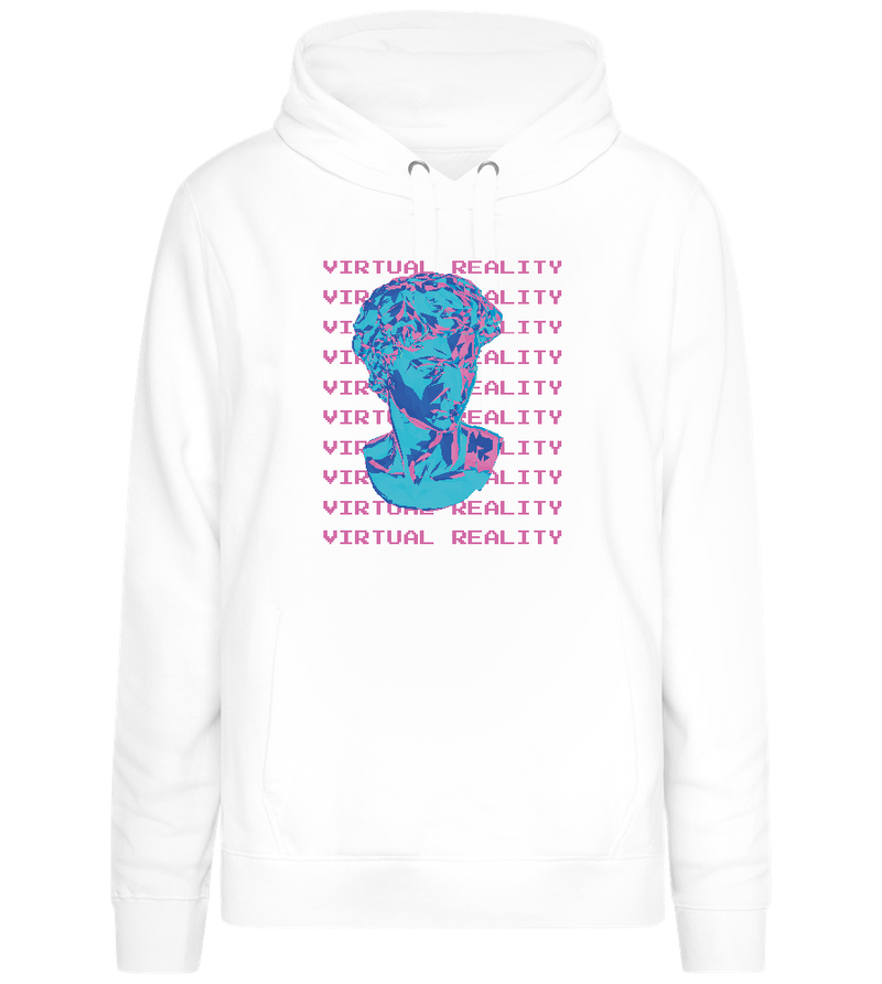 Virtual Reality Sculpture Design - Premium women's hoodie_WHITE_front