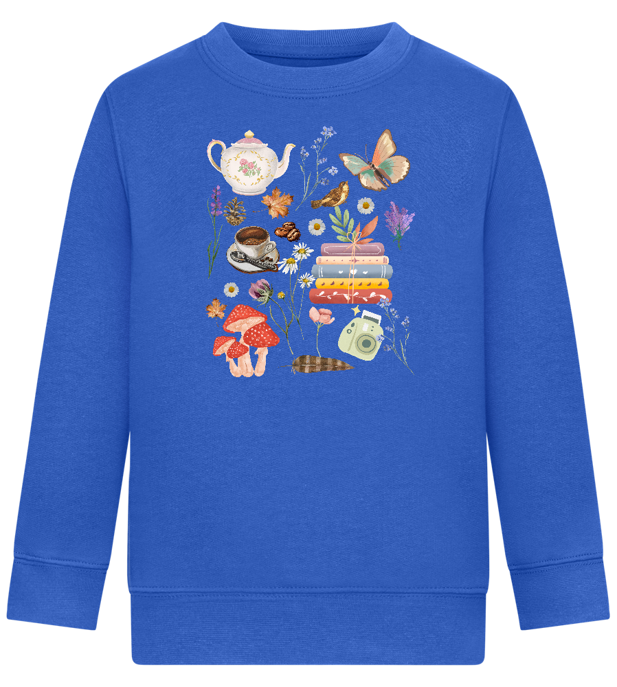 Autumn Vibes Design - Comfort Kids Sweater_ROYAL_front