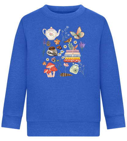 Autumn Vibes Design - Comfort Kids Sweater_ROYAL_front