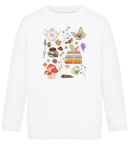 Autumn Vibes Design - Comfort Kids Sweater_WHITE_front