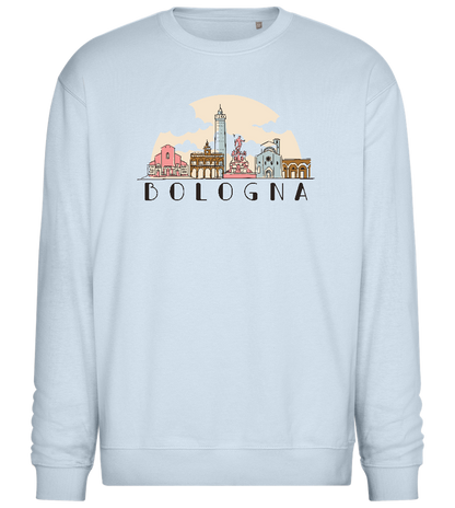 Bologna City Skyline Design - Comfort Essential Unisex Sweater_CREAMY BLUE_front