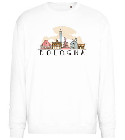 Bologna City Skyline Design - Comfort Essential Unisex Sweater_WHITE_front