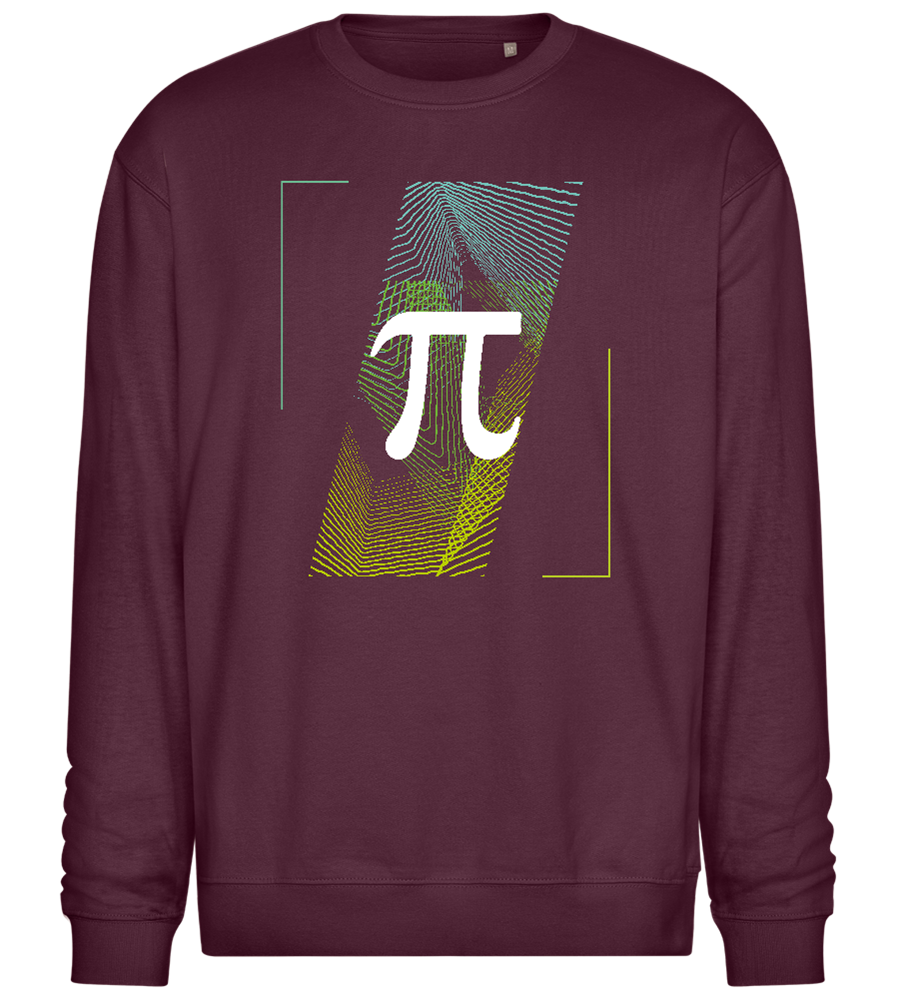 Pi Sign Design - Comfort Essential Unisex Sweater_BORDEAUX_front