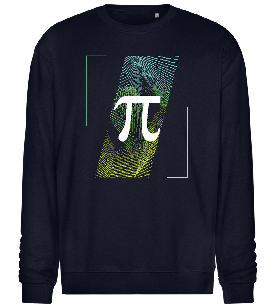 Pi Sign Design - Comfort Essential Unisex Sweater_FRENCH NAVY_front