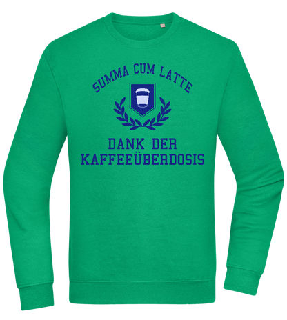 Kaffeeüberdosis Design - Comfort Essential Unisex Sweater_MEADOW GREEN_front