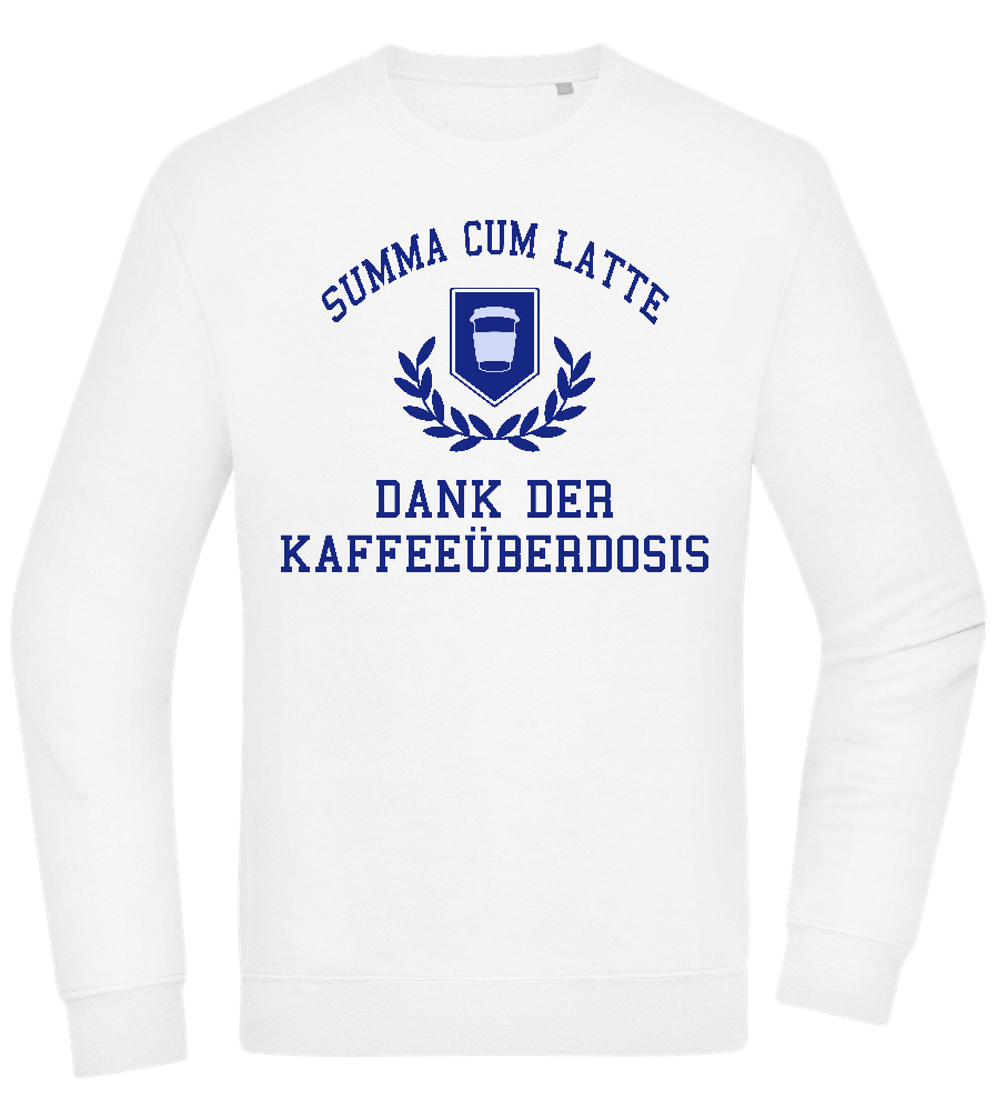 Kaffeeüberdosis Design - Comfort Essential Unisex Sweater_WHITE_front