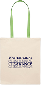 Clearance Design - Essential colored handle tote bag