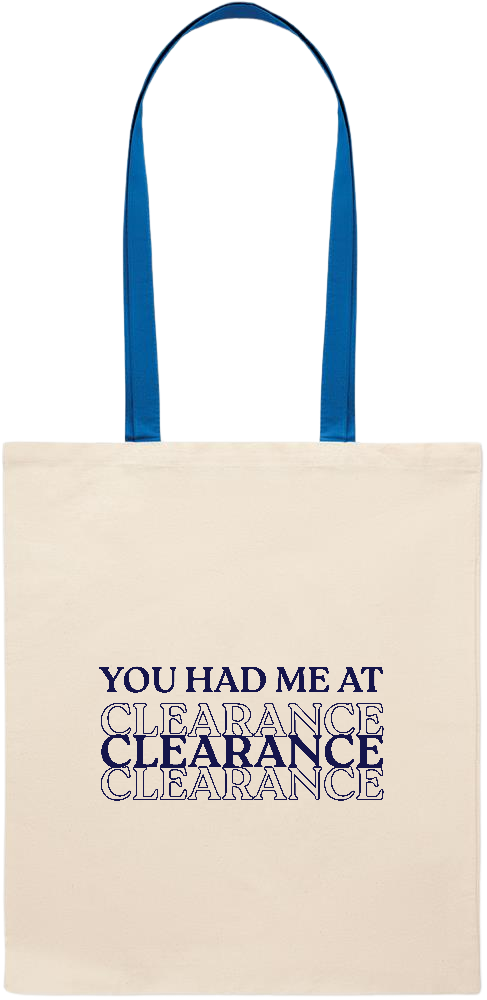 Clearance Design - Essential colored handle tote bag_ROYAL BLUE_front