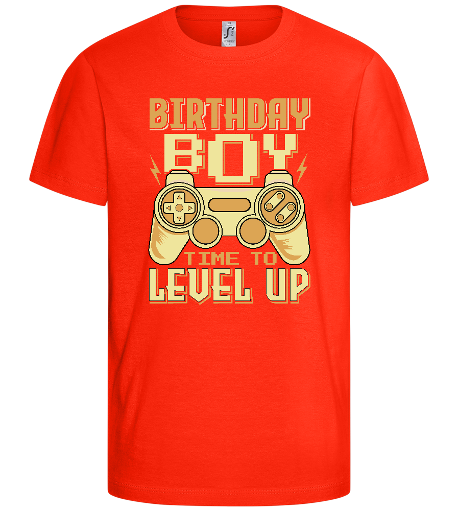 Time To Level Up Design - Comfort kids fitted t-shirt_RED_front