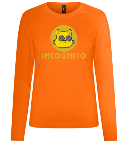 Incognito Design - Premium Women´s long sleeve t-shirt_ORANGE_front