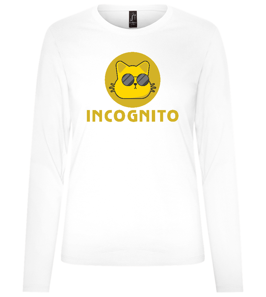 Incognito Design - Premium Women´s long sleeve t-shirt_WHITE_front