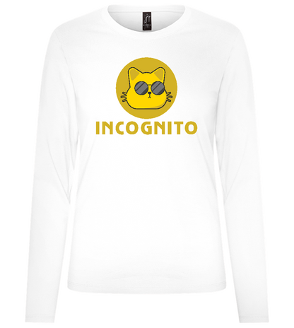 Incognito Design - Premium Women´s long sleeve t-shirt_WHITE_front