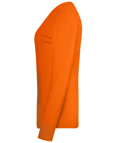 Incognito Design - Premium Women´s long sleeve t-shirt_ORANGE_left