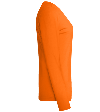 Incognito Design - Premium Women´s long sleeve t-shirt_ORANGE_right