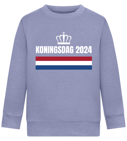 Kingsday Flag Design - Comfort Kids Sweater_BLUE_front