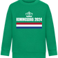 Kingsday Flag Design - Comfort Kids Sweater_MEADOW GREEN_front