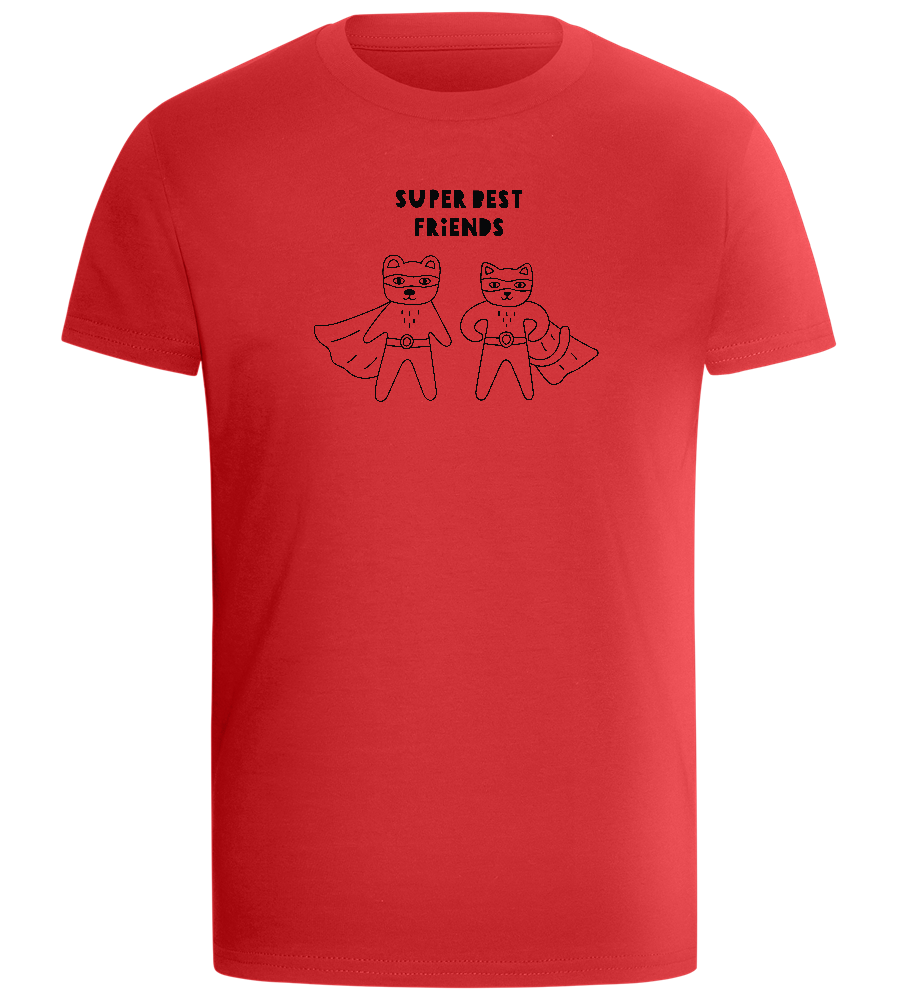 Super BBF Design - Comfort boys fitted t-shirt_RED_front