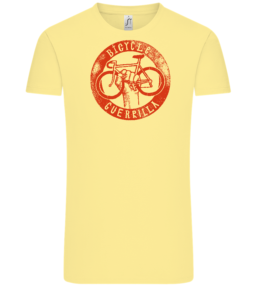 Bicycle Guerrilla Design - Comfort Unisex T-Shirt_AMARELO CLARO_front