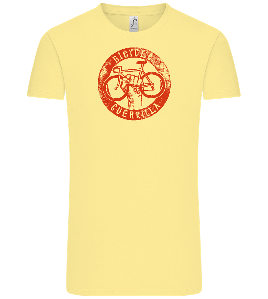 Bicycle Guerrilla Design - Comfort Unisex T-Shirt_AMARELO CLARO_front