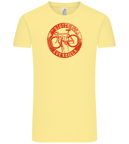 Bicycle Guerrilla Design - Comfort Unisex T-Shirt_AMARELO CLARO_front