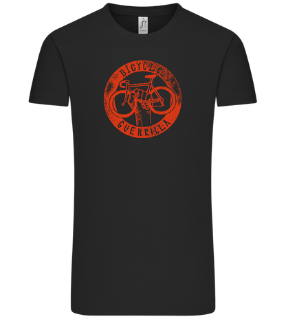 Bicycle Guerrilla Design - Comfort Unisex T-Shirt_DEEP BLACK_front
